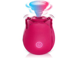 Vibrador em Formato de Flor com Suc��o recarreg�vel - VibraToy