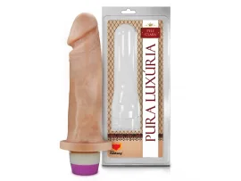 Pr�tese 18 x 4,5 cm com Vibrador Interno - Sexy Fantasy