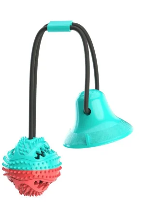 Bola de brinquedo Molar Interativa Molar Resistente à Mordida Molar Bola de Brinquedo de Voz Cachorro Cachorro com Vazamento Slow Food Toy Golden Retriever Labrador Interactive Molar Bite Resistant Toy