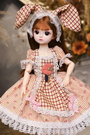30cm 1/6 BJD Doll Little Girl Cute Dress 21 Boneca Princesa Maquiagem De Beleza Fashion DIY Toy