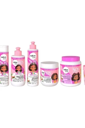 Kit Completo para os Cachos e Crespos dos pequenos com SOS Cachos Kids Hidratação