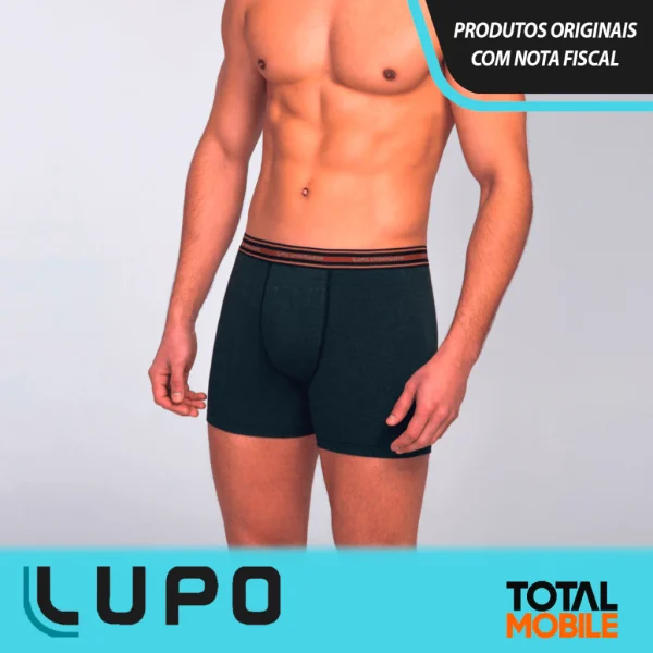 Kit 10 Cuecas Lupo Original Boxer Algodão Box Masculina Cotton Adulto - Imagem 12