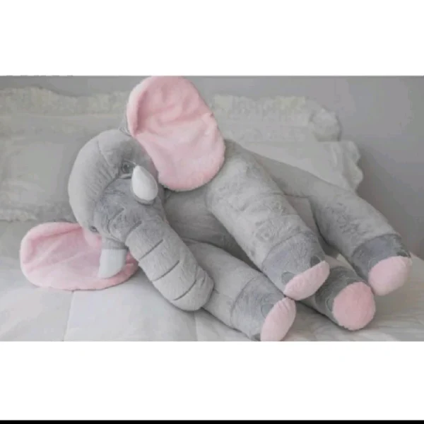 Almofada Elefante de pelúcia 80 cm Bebê - Imagem 6