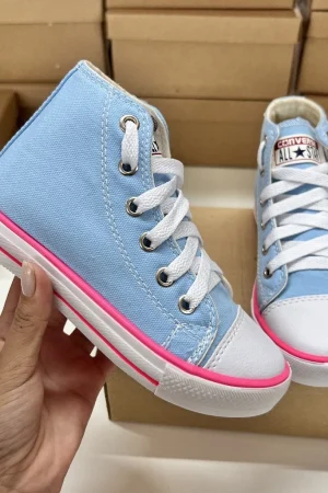 Tenis Cano Alto Botinha All in Star Infantil  Menina Menino