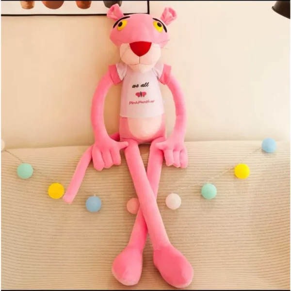 100 cm C/MUSICA Betterway Pantera que Canta De Desenho Animado Cor-De-Rosa Animal Boneca De Pelúcia Recheada Para Crianças - Imagem 2