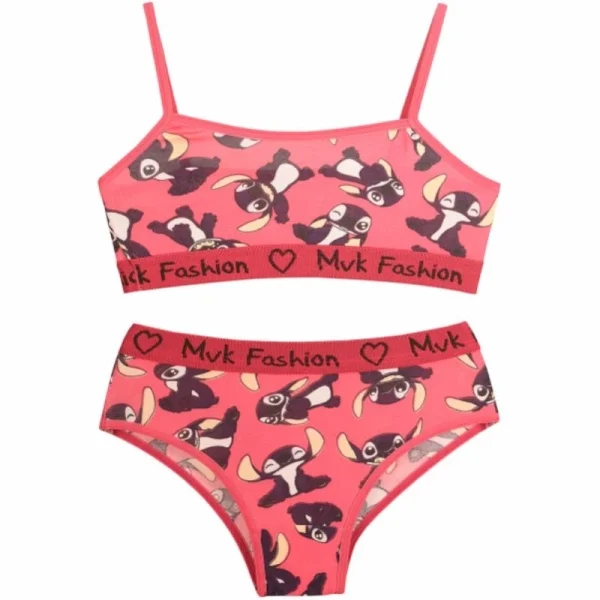 5 Conjuntos Juvenil Lingerie - Moda Infantojuvenil Calcinha e Sutiã Infantil - Imagem 8