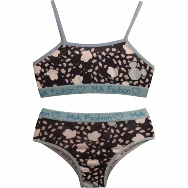 5 Conjuntos Juvenil Lingerie - Moda Infantojuvenil Calcinha e Sutiã Infantil - Imagem 9