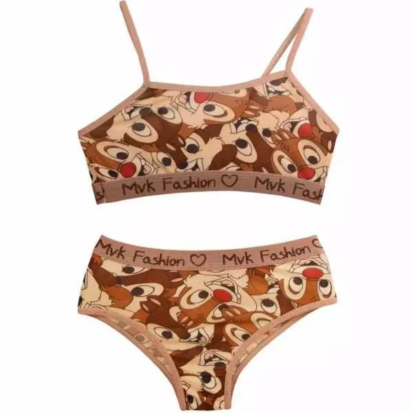 5 Conjuntos Juvenil Lingerie - Moda Infantojuvenil Calcinha e Sutiã Infantil - Imagem 2