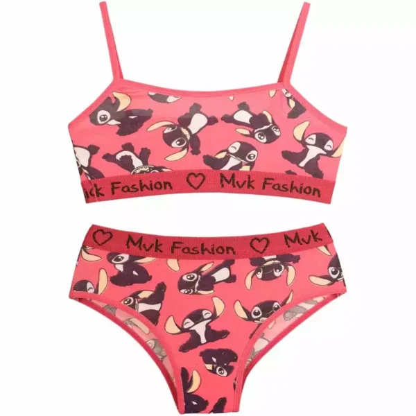 5 Conjuntos Juvenil Lingerie - Moda Infantojuvenil Calcinha e Sutiã Infantil - Imagem 4