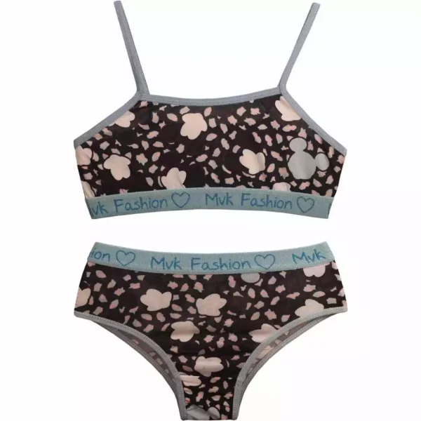 5 Conjuntos Juvenil Lingerie - Moda Infantojuvenil Calcinha e Sutiã Infantil