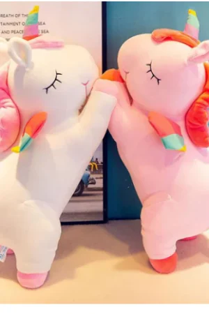 Unicórnio De Pelúcia 25 cm Rosa  - Kawaii Unicórnio Pelúcia Brinquedo Macio Pelúcia Brinquedo