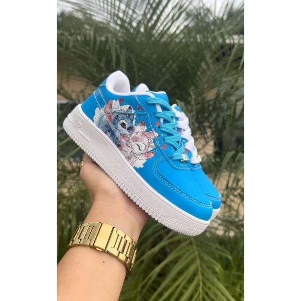 Tênis infantil Stitch Feminino Rosa/ Azul LANÇAMENTO - Imagem 3