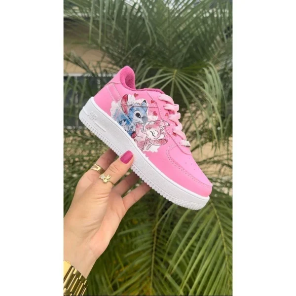 Tênis infantil Stitch Feminino Rosa/ Azul LANÇAMENTO