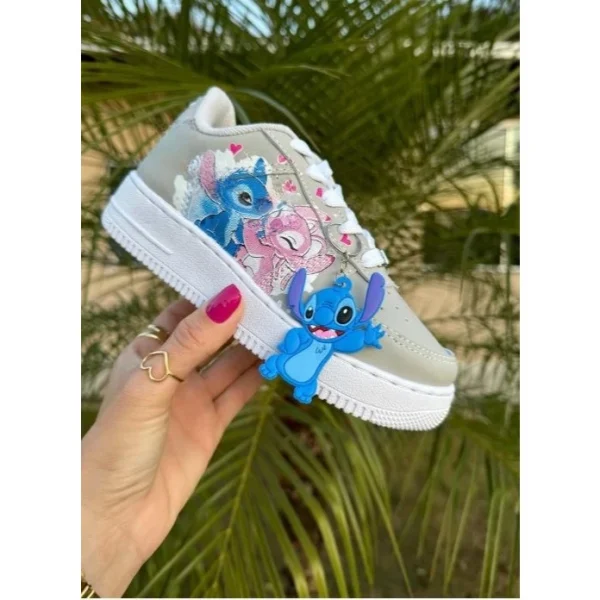 Tênis infantil Stitch Feminino Rosa/ Azul LANÇAMENTO - Imagem 5