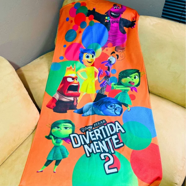 Toalha De Banho E Praia Piscina Infantil Divertidamente - Imagem 3