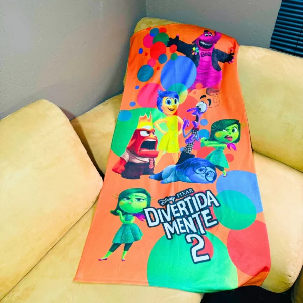 Toalha De Banho E Praia Piscina Infantil Divertidamente - Imagem 7