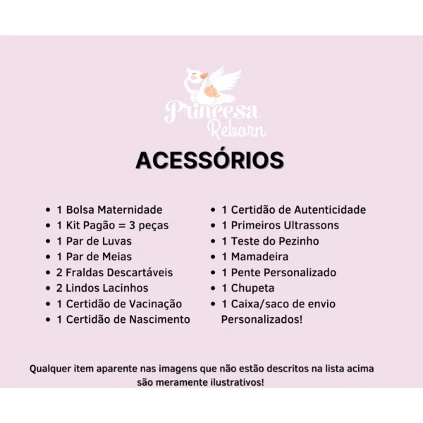 Bebê Reborn Boneca Realista Barata + 21 Itens Com Bolsa - Imagem 3