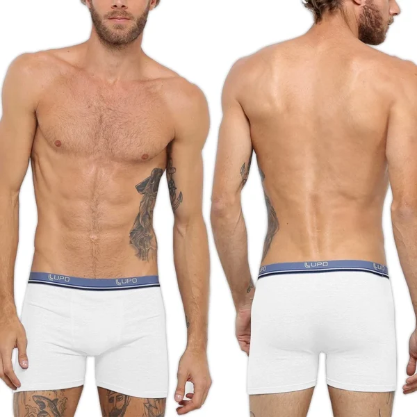 Kit 10 Cuecas Lupo Original Boxer Algodão Box Masculina Cotton Adulto - Imagem 14