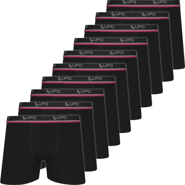 Kit 10 Cuecas Lupo Original Boxer Algodão Box Masculina Cotton Adulto
