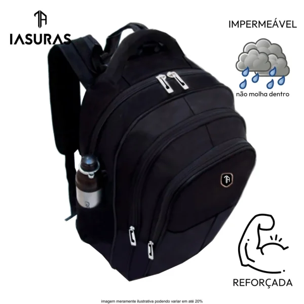 ALL Mochila Bolsa Masculina Impermeável Reforçada - Imagem 2
