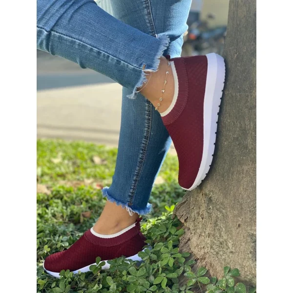Tênis Meia Feminino Academia Caminhada Trabalho - Imagem 3