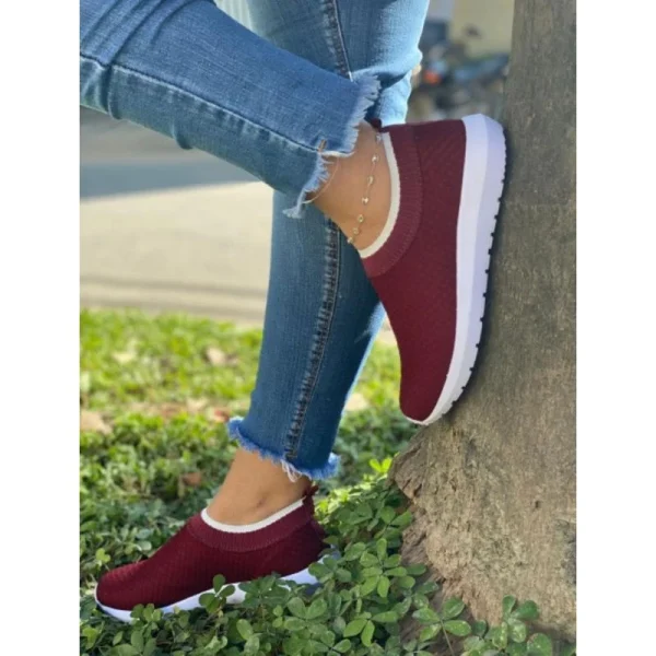 Tênis Meia Feminino Academia Caminhada Trabalho - Imagem 12