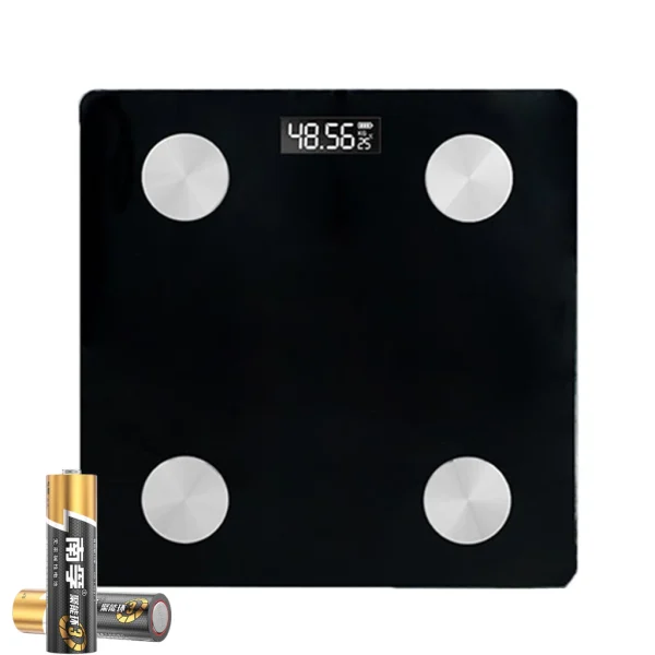 [USB Recarregável] Balança De Bioimpedância Corporal Digital Com Bluetooth 180Kg Pilhas Inclusa Preto cor Branco - Imagem 6