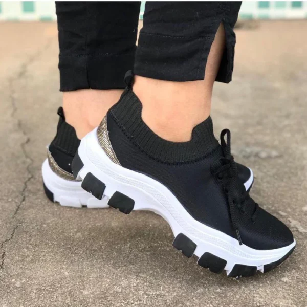 Tenis meia casual feminino super tendência - Imagem 4