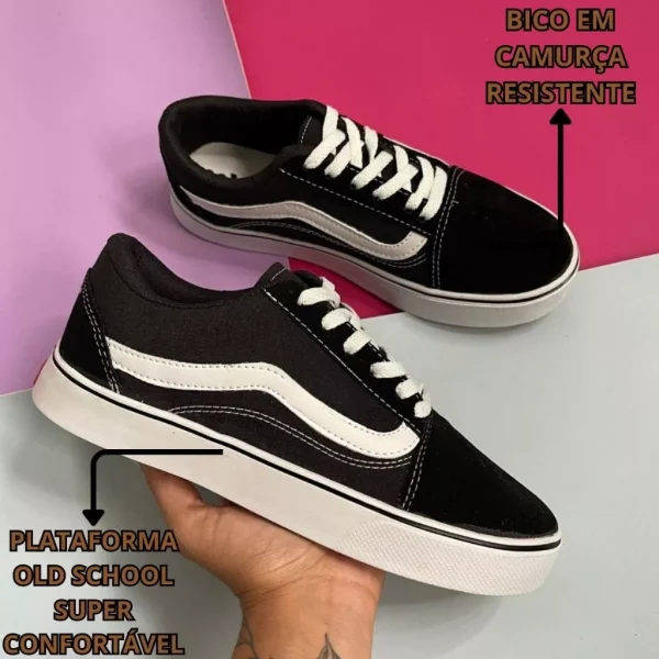 Tênis Masculino Old School Sola De Borracha Super Resistente Do 34 Ao 43 Envio Super Rápido - Imagem 5