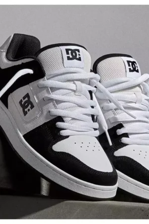 Tênis DC Shoes Anvil TX LA - Preto+Branco - Em estoque