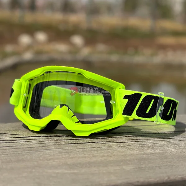 100 % Strata 2 Óculos De Proteção Motocross Mx Dirt Bike Offroad Atv Utv - - Imagem 3