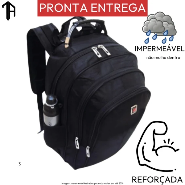 ALL Mochila Bolsa Masculina Impermeável Reforçada - Imagem 11