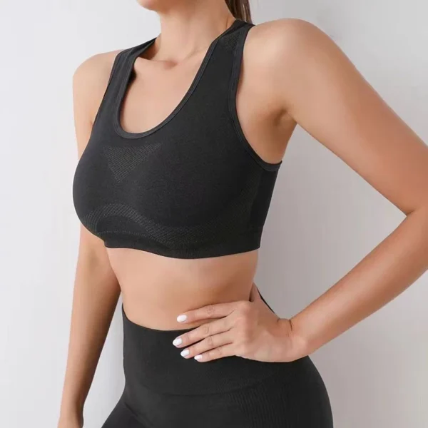 2 pecas /Conjunto Academia Fitness Feminino Leggings 1 Top Bra 1 Shorts Levanta Bumbum - Imagem 2