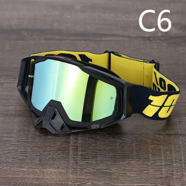 100% 336 óculos de motocross UV400 masculino feminino óculo de capacete esportivo off-road oculos de moto para MTB motocicleta enduro corrida - Imagem 6