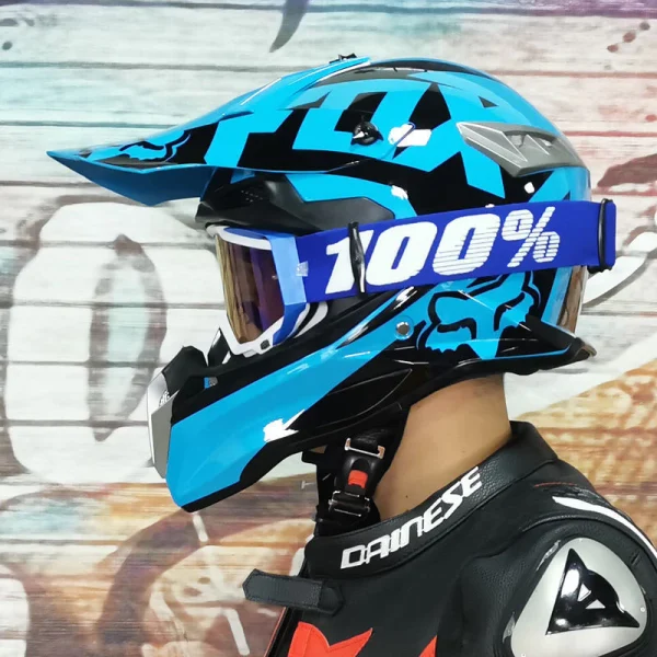 100% 336 óculos de motocross UV400 masculino feminino óculo de capacete esportivo off-road oculos de moto para MTB motocicleta enduro corrida - Imagem 50