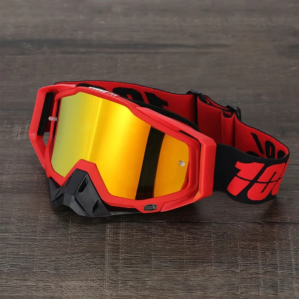 100% 336 óculos de motocross UV400 masculino feminino óculo de capacete esportivo off-road oculos de moto para MTB motocicleta enduro corrida - Imagem 42