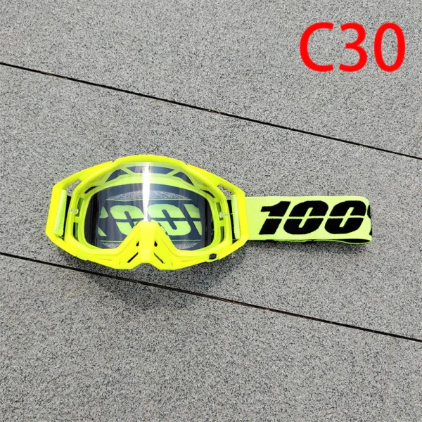 100% 336 óculos de motocross UV400 masculino feminino óculo de capacete esportivo off-road oculos de moto para MTB motocicleta enduro corrida - Imagem 30