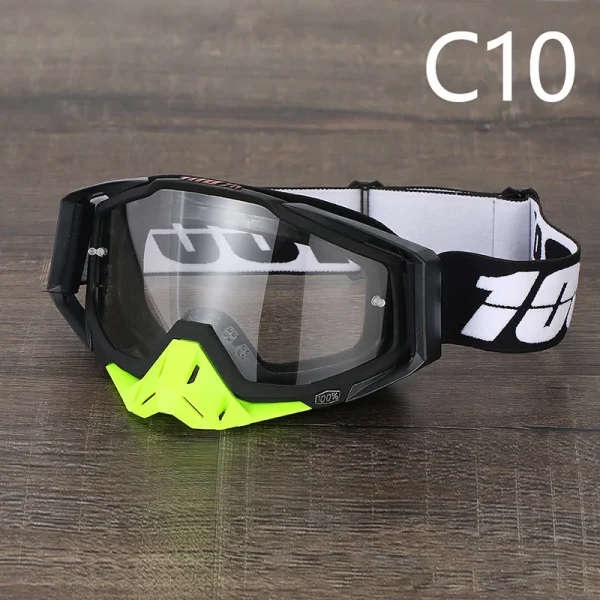 100% 336 óculos de motocross UV400 masculino feminino óculo de capacete esportivo off-road oculos de moto para MTB motocicleta enduro corrida - Imagem 10