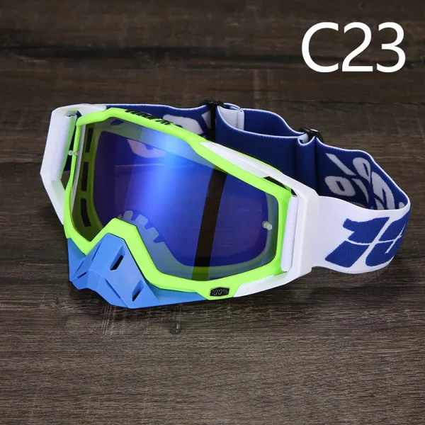 100% 336 óculos de motocross UV400 masculino feminino óculo de capacete esportivo off-road oculos de moto para MTB motocicleta enduro corrida - Imagem 23