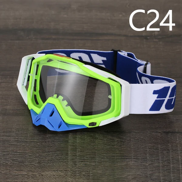 100% 336 óculos de motocross UV400 masculino feminino óculo de capacete esportivo off-road oculos de moto para MTB motocicleta enduro corrida - Imagem 24