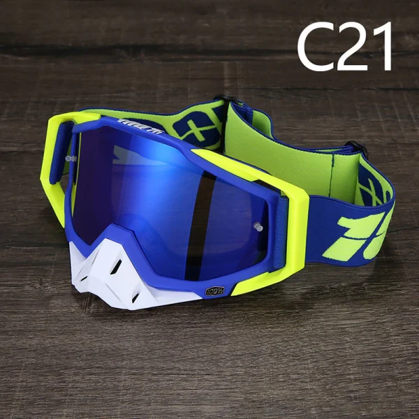 100% 336 óculos de motocross UV400 masculino feminino óculo de capacete esportivo off-road oculos de moto para MTB motocicleta enduro corrida - Imagem 21