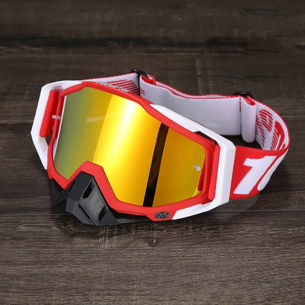 100% 336 óculos de motocross UV400 masculino feminino óculo de capacete esportivo off-road oculos de moto para MTB motocicleta enduro corrida - Imagem 43