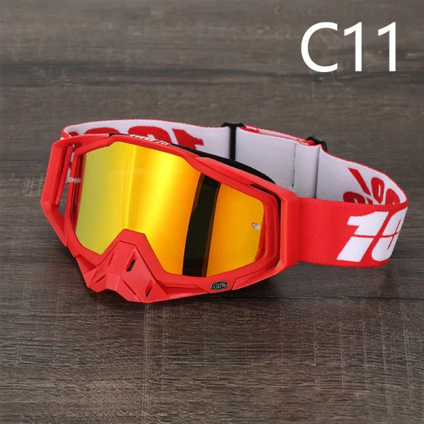 100% 336 óculos de motocross UV400 masculino feminino óculo de capacete esportivo off-road oculos de moto para MTB motocicleta enduro corrida - Imagem 11