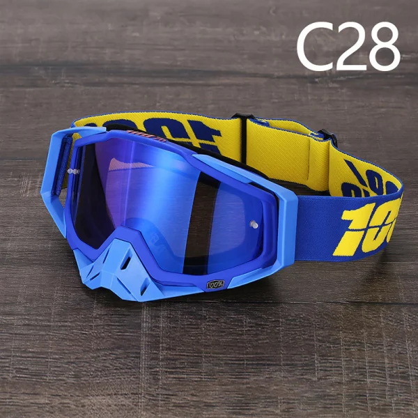 100% 336 óculos de motocross UV400 masculino feminino óculo de capacete esportivo off-road oculos de moto para MTB motocicleta enduro corrida - Imagem 28