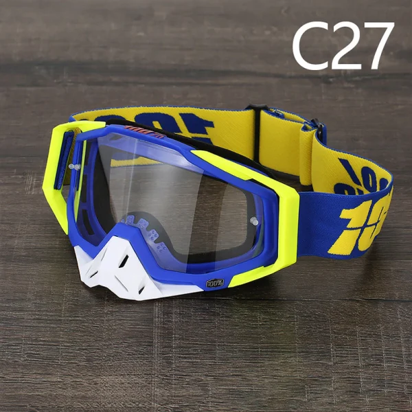 100% 336 óculos de motocross UV400 masculino feminino óculo de capacete esportivo off-road oculos de moto para MTB motocicleta enduro corrida - Imagem 27