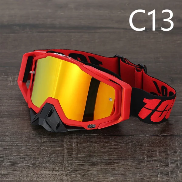 100% 336 óculos de motocross UV400 masculino feminino óculo de capacete esportivo off-road oculos de moto para MTB motocicleta enduro corrida - Imagem 13