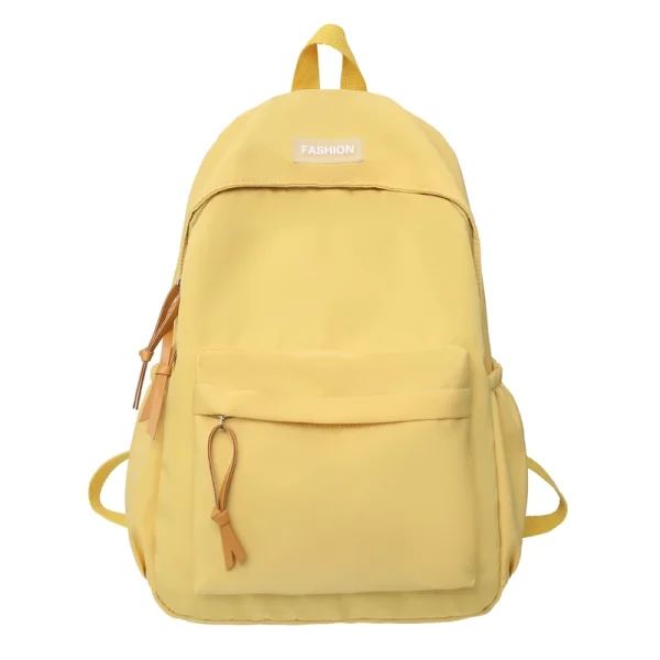 1 PC Academy Style Casual Solid Color Dopamine Nylon Sólido Dopamina Grande Capacidade Saco Fechado Escolar Tote Mochila Feminina Para Escola/Tourismo - Imagem 6