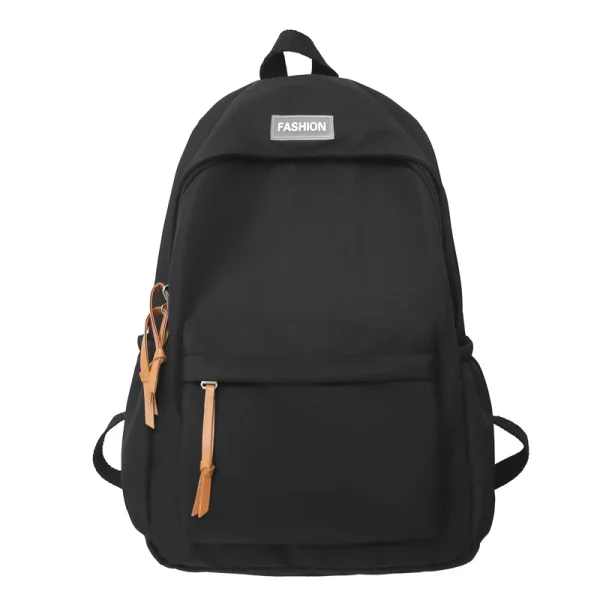1 PC Academy Style Casual Solid Color Dopamine Nylon Sólido Dopamina Grande Capacidade Saco Fechado Escolar Tote Mochila Feminina Para Escola/Tourismo - Imagem 2