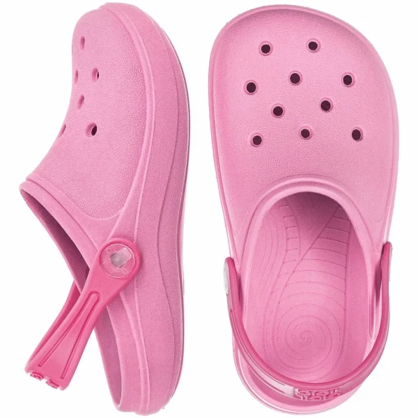 Babuche Infantil Sandália Feminina Chinelo Calce Fácil Confortavel Macio Leve Menina Bebe Criança Antiderrapante Borracha Colorido Moda Blogueira