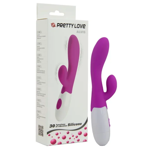 Vibrador Feminino Ponto G Massageador de Clitóris 30 Modos de Vibrações Pretty Love